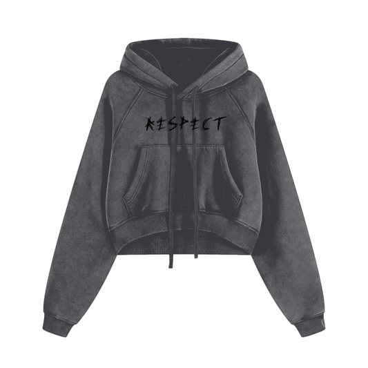 CROPPEDD RESPECT HOODIE